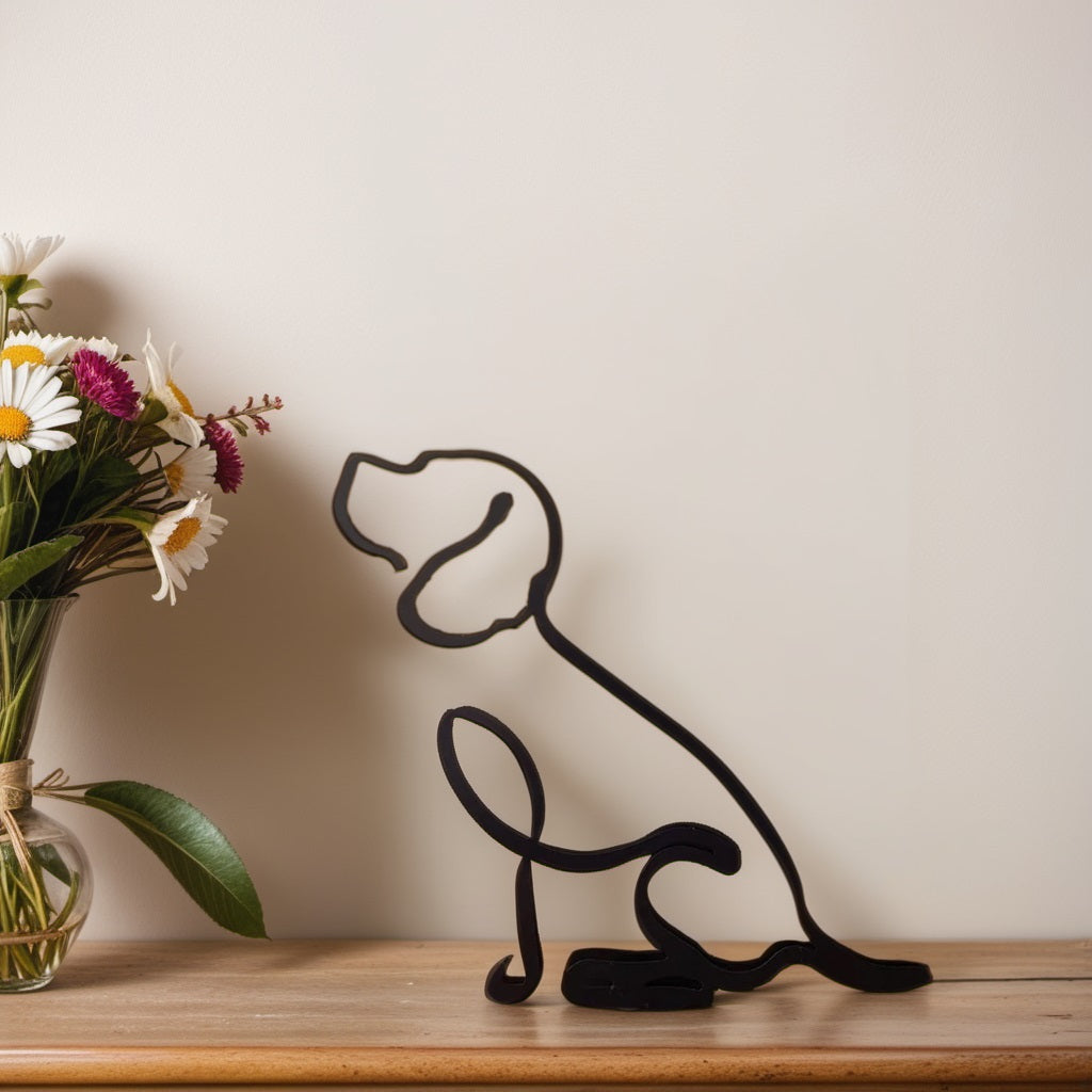 Statues de Chiens AbstractPup - Touche Artistique Abstraite