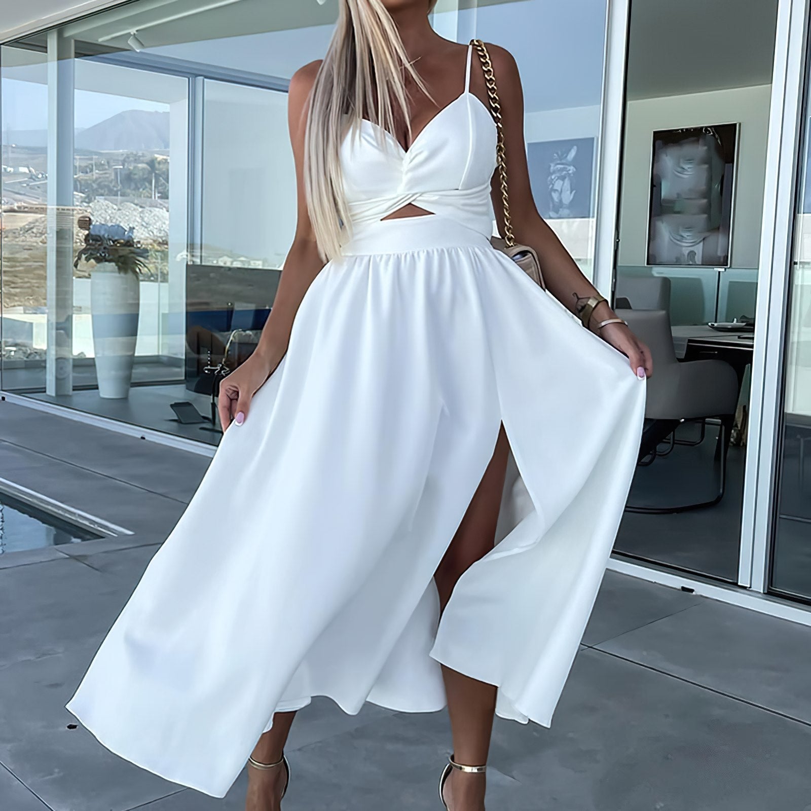 MonVie - Robe midi fendue