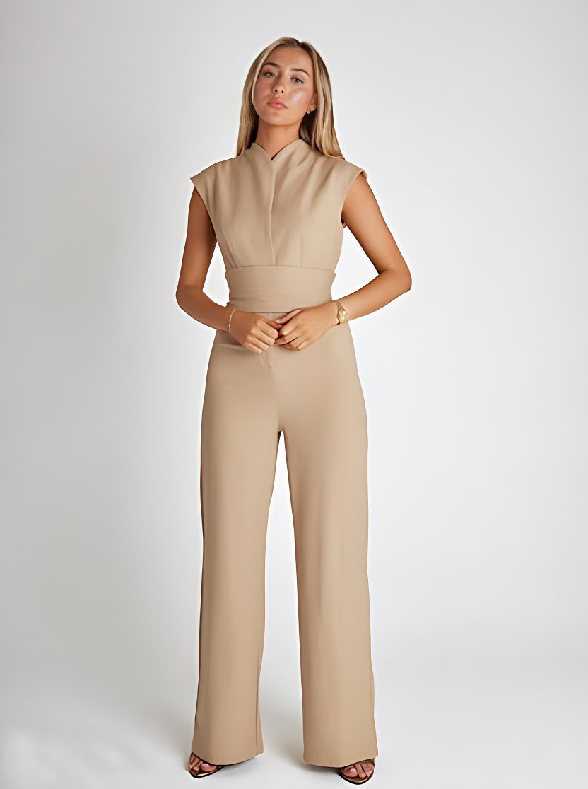 MonVie - Pantalon combinaison à jambes larges
