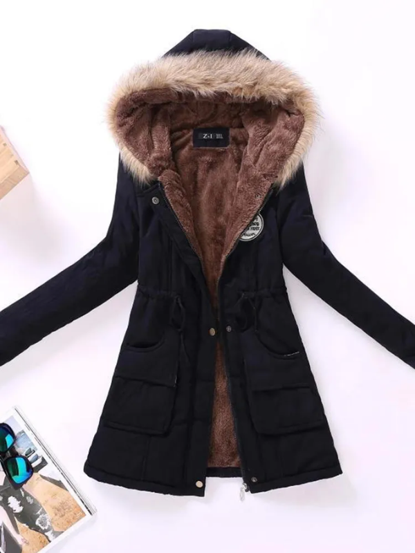 Parka à capuche coupe slim Sophia - Confortable et stylée