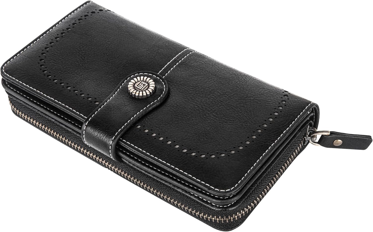Portefeuille bracelet en cuir - Grande capacité de stockage