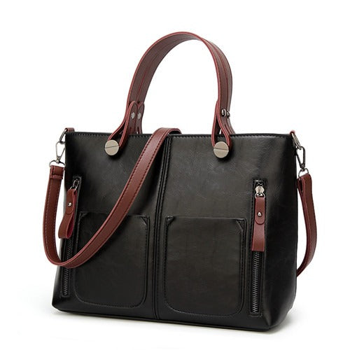 Elly - Sac à bandoulière en cuir vintage pour dames