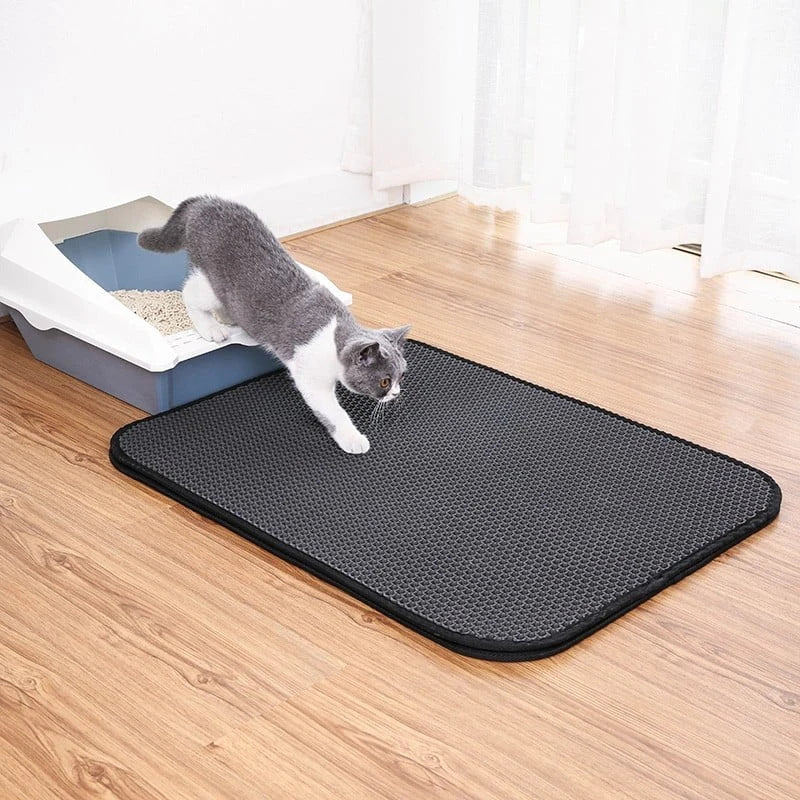 Tapis pour litière de chats - Gardez votre maison propre et fraîche