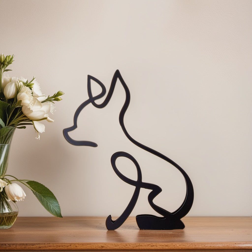 Statues de Chiens AbstractPup - Touche Artistique Abstraite