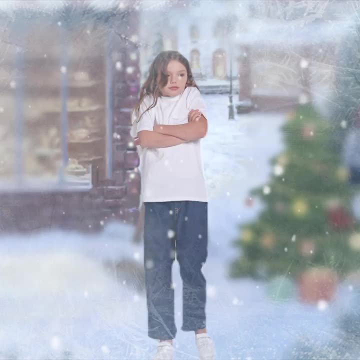 Mila - Veste imprimée à capuche et doublure en polaire pour filles