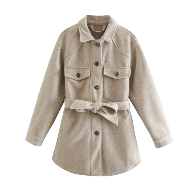 Elin Ladies Coat - Manteau intermédiaire en laine, mi-long et élégant pour les femmes