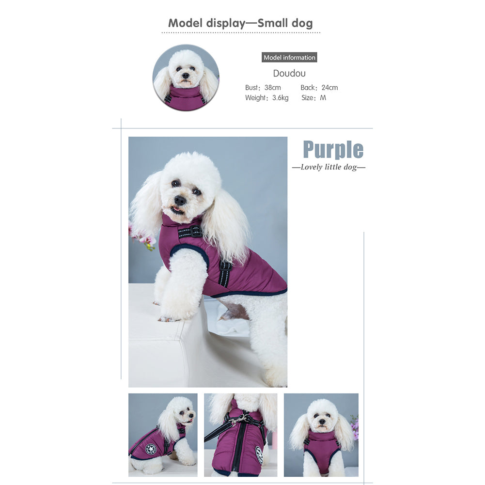 PawComfort - Manteau imperméable pour chien avec harnais | Idéal pour les chiens actifs