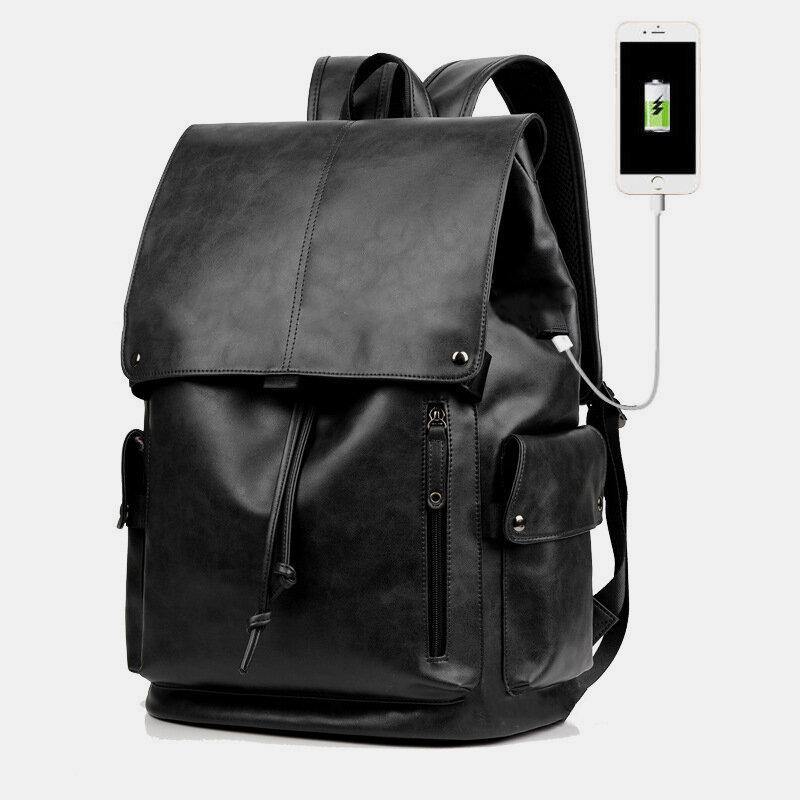 ByMax - Sac à dos pour homme avec chargement USB - convient pour un ordinateur portable de 13,3 pouces