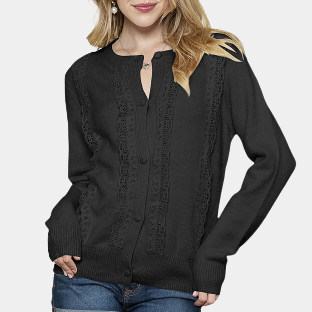 Sophie - Gilet Tricoté Classique pour Femmes