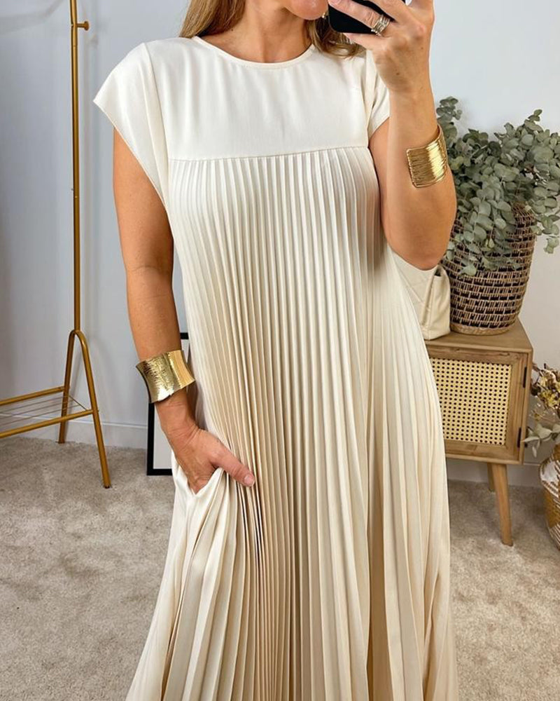 Camilla - Robe plissée sans manches élégante