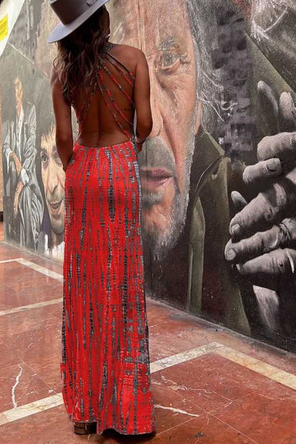 Lina - Robe maxi colorée et élégante