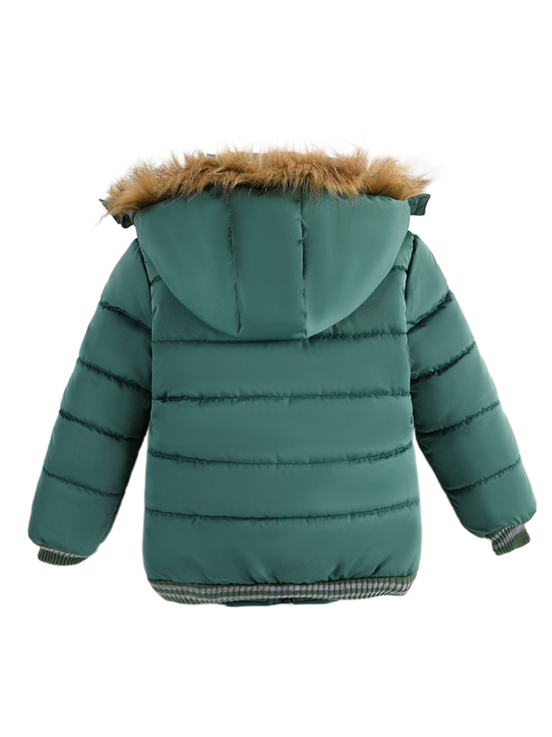 Veste d'hiver matelassée pour garçons avec capuche