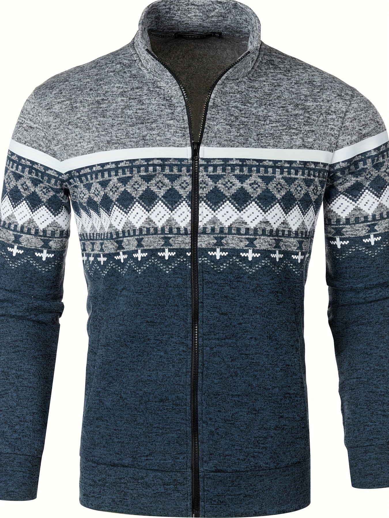 Elias - Pull Chaud avec Zip pour Hommes