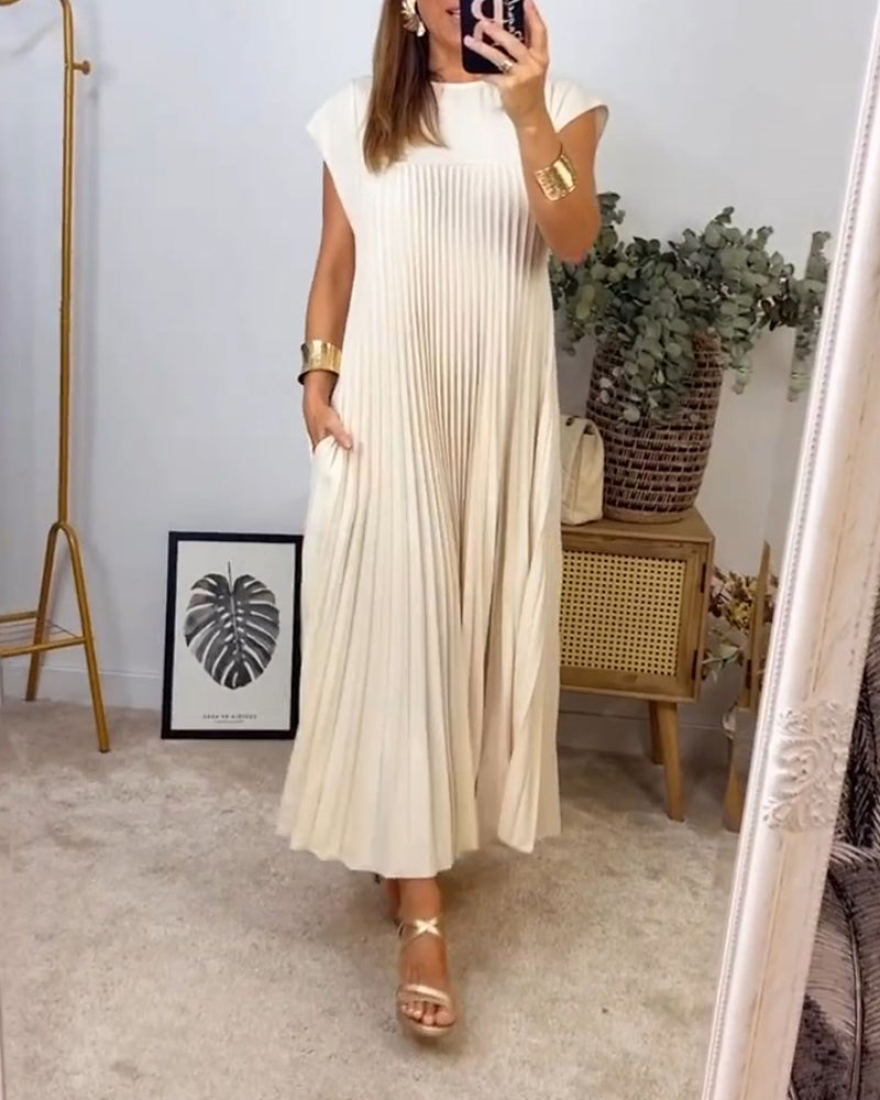 Camilla - Robe plissée sans manches élégante
