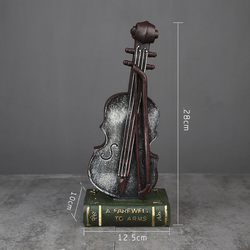 Sculptures en Résine Vintage Band RetroCharm - Design Rétro - Sculptures Artisanales