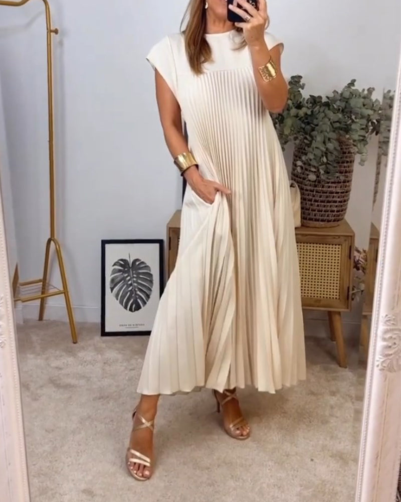 Camilla - Robe plissée sans manches élégante