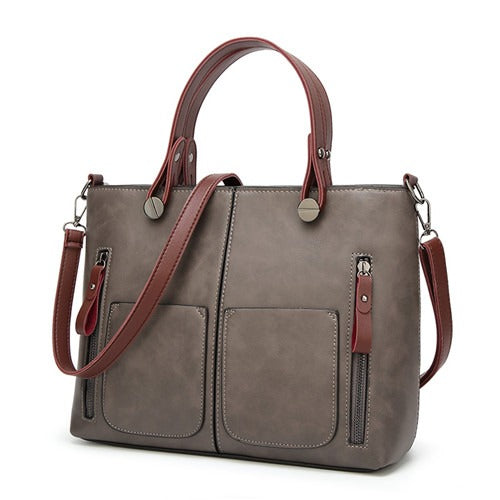 Elly - Sac à bandoulière en cuir vintage pour dames