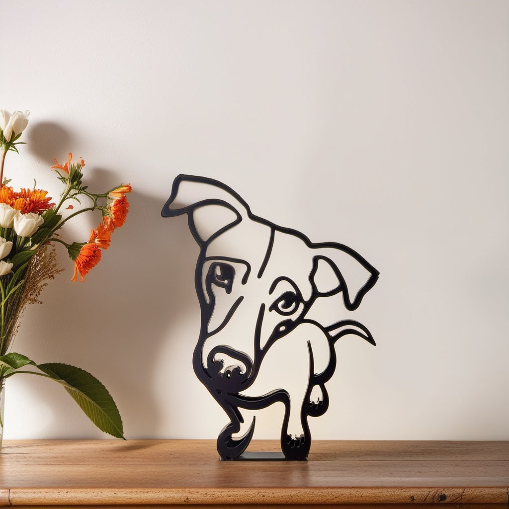 Statues de Chiens AbstractPup - Touche Artistique Abstraite