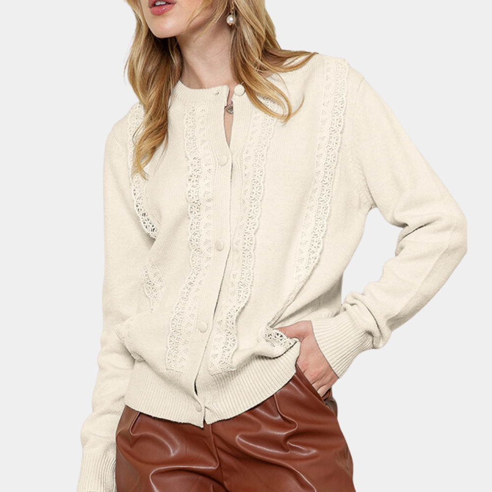 Sophie - Gilet Tricoté Classique pour Femmes