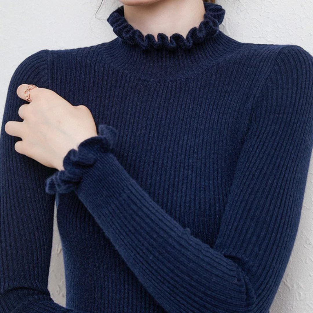 Sophie - Pull en tricot pour femmes avec col