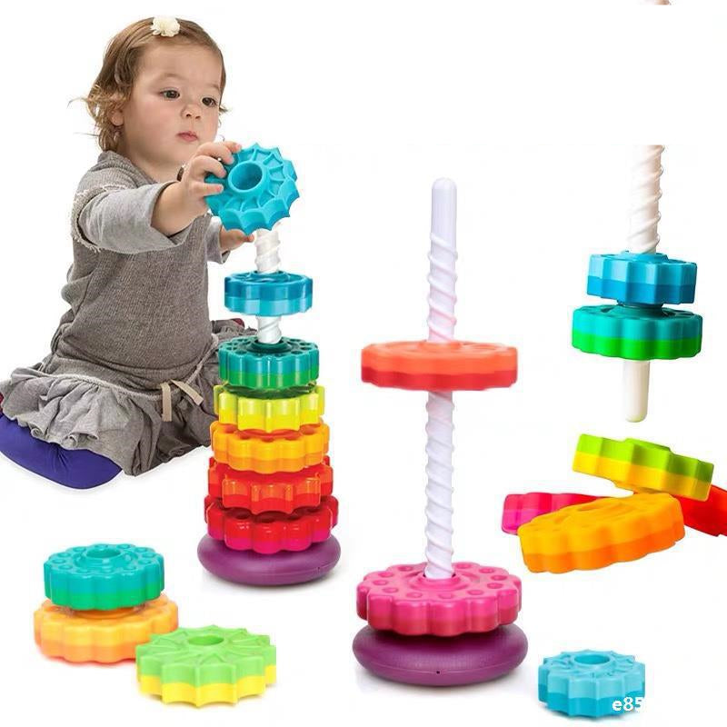 Tour à Empiler pour Tout-Petits - TwirlTower pour Jouets Éducatifs