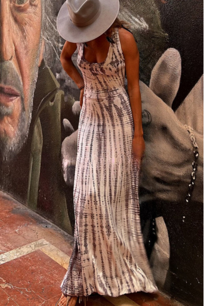 Lina - Robe maxi colorée et élégante