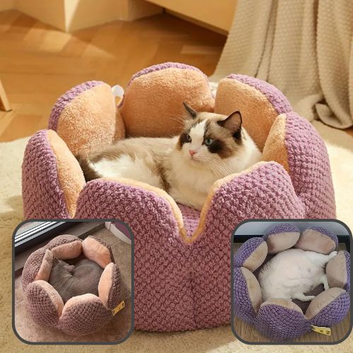 Panier pour Chat Confortable - Design Portable et Douillet