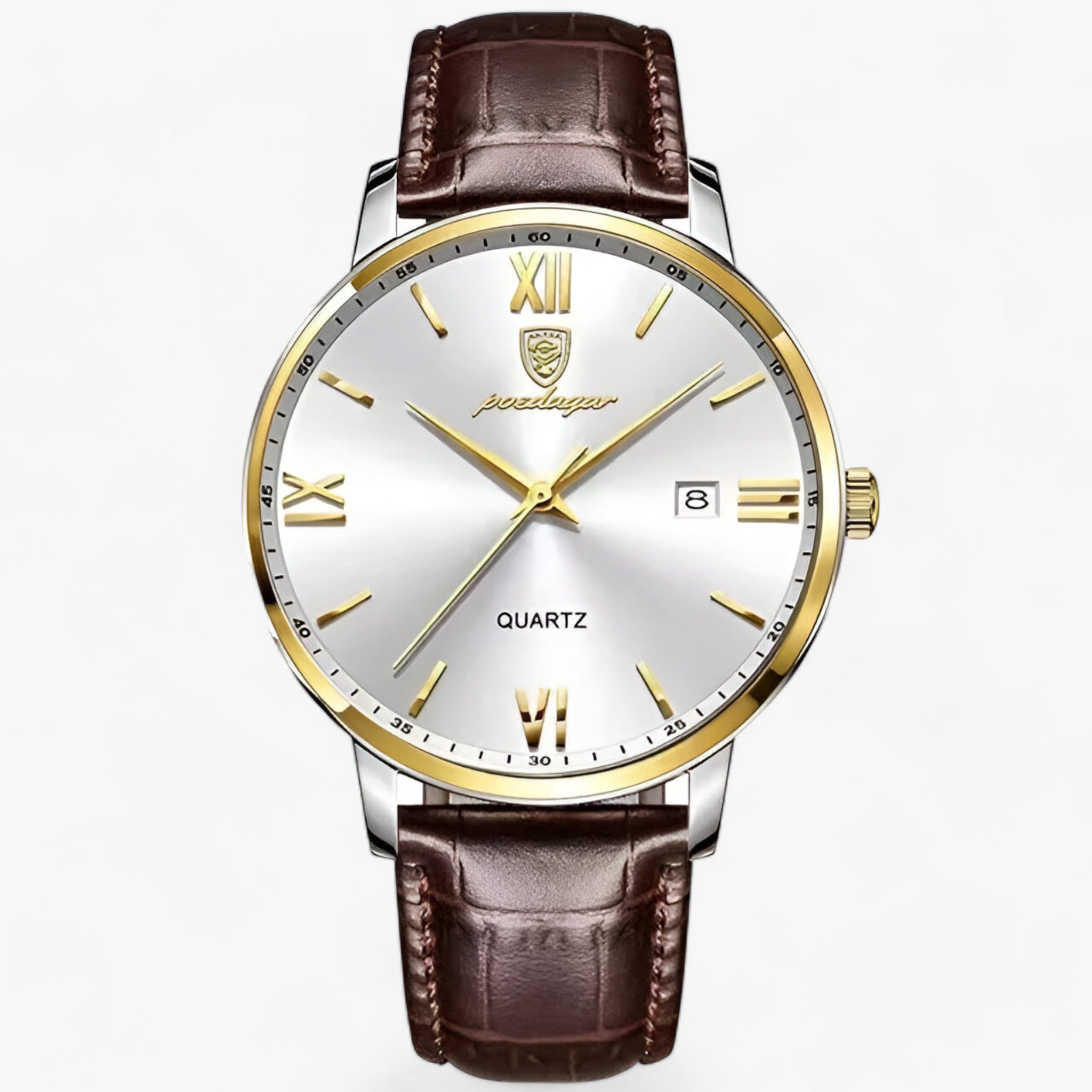 Jasper - Montre de luxe à quartz pour hommes - Montre élégante avec bracelet en cuir pour les hommes exigeants