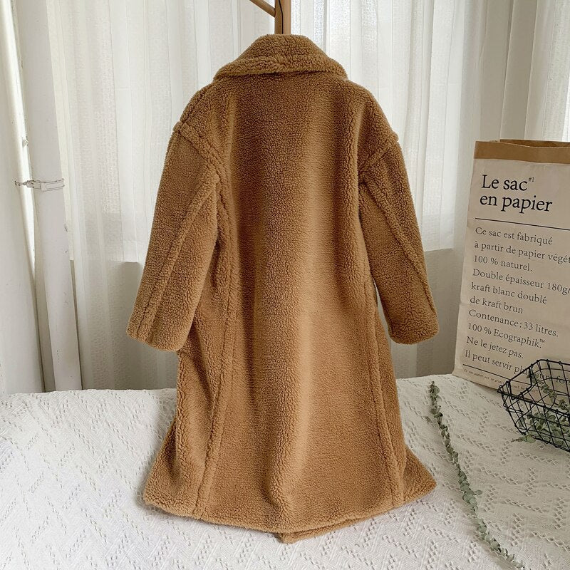 Emily - Manteau long et chaud pour femmes avec col revers classique