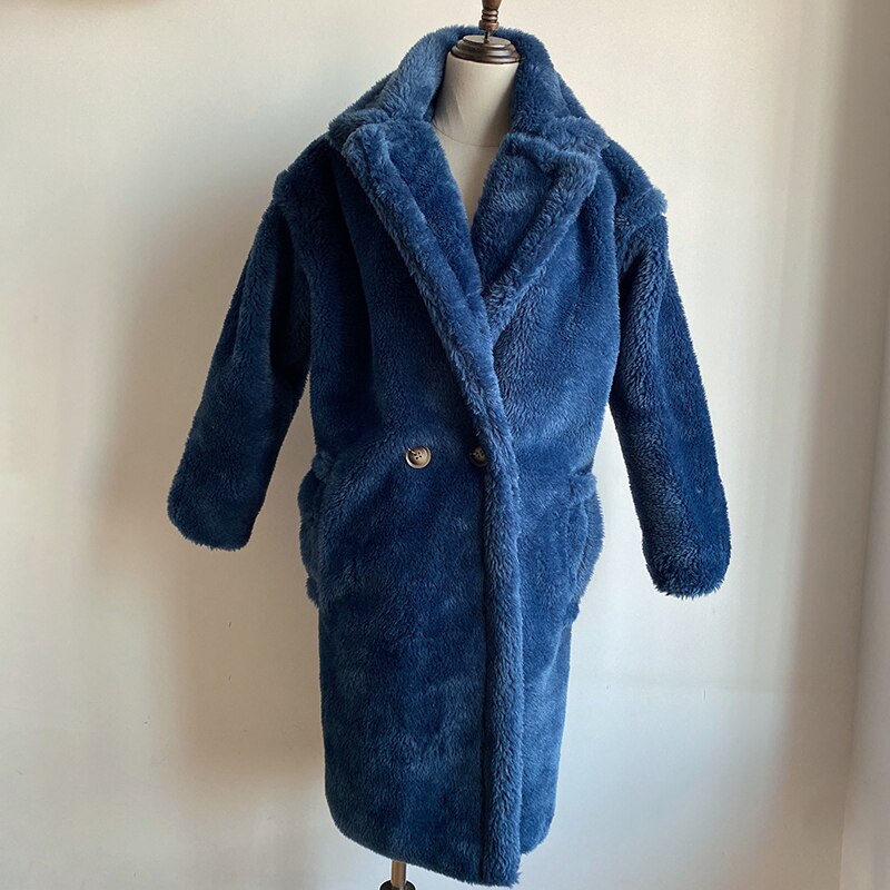 Emily - Manteau long et chaud pour femmes avec col revers classique