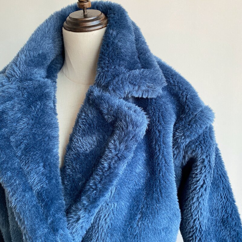 Emily - Manteau long et chaud pour femmes avec col revers classique
