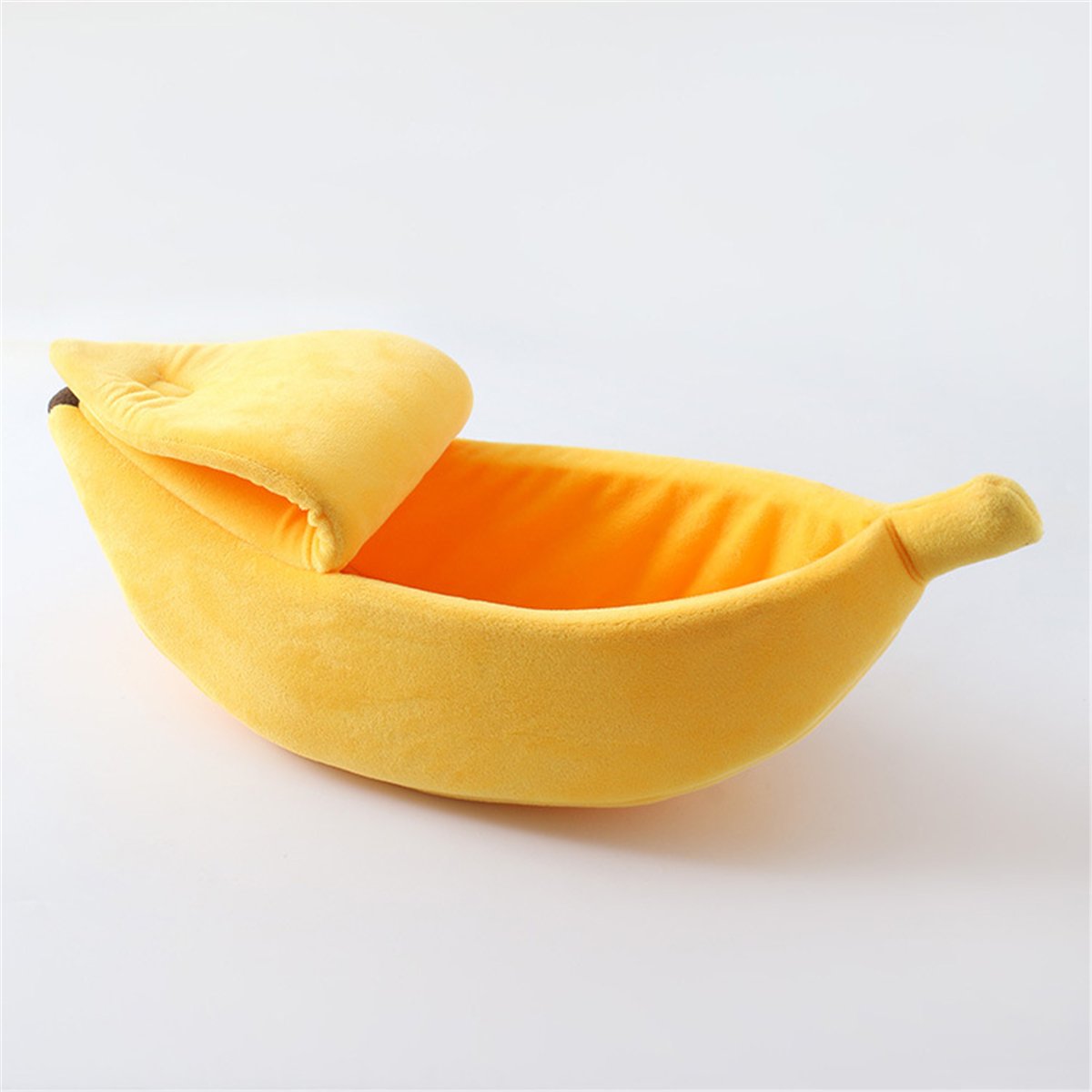 Lit douillet en forme de banane pour chats - Confort et originalité