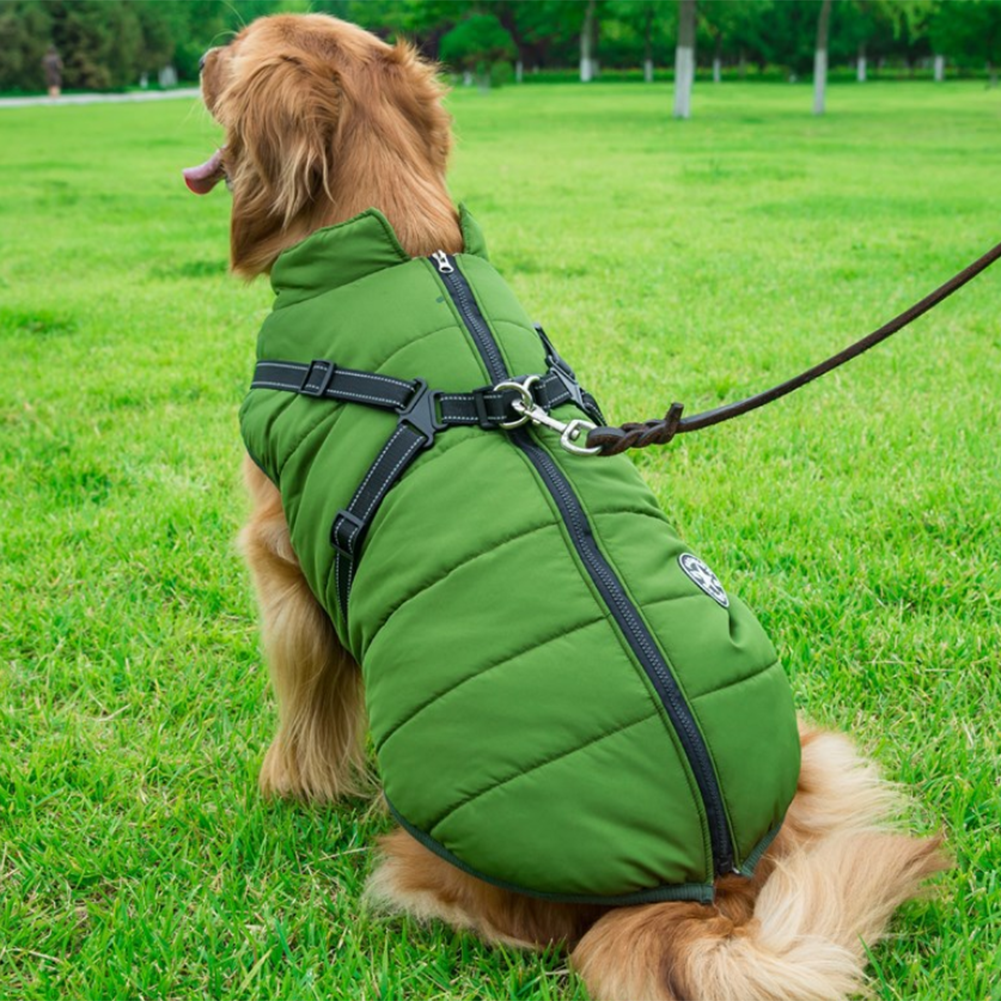 PawComfort - Manteau imperméable pour chien avec harnais | Idéal pour les chiens actifs