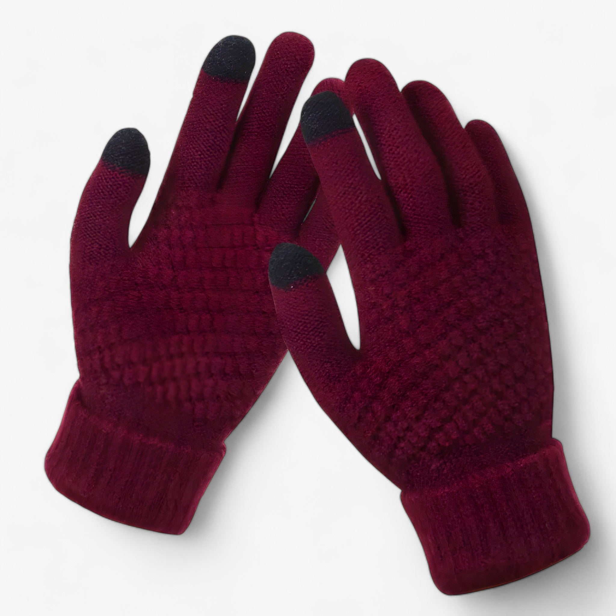 Lara - Gants d'hiver avec couverture complète du doigt et style crochet