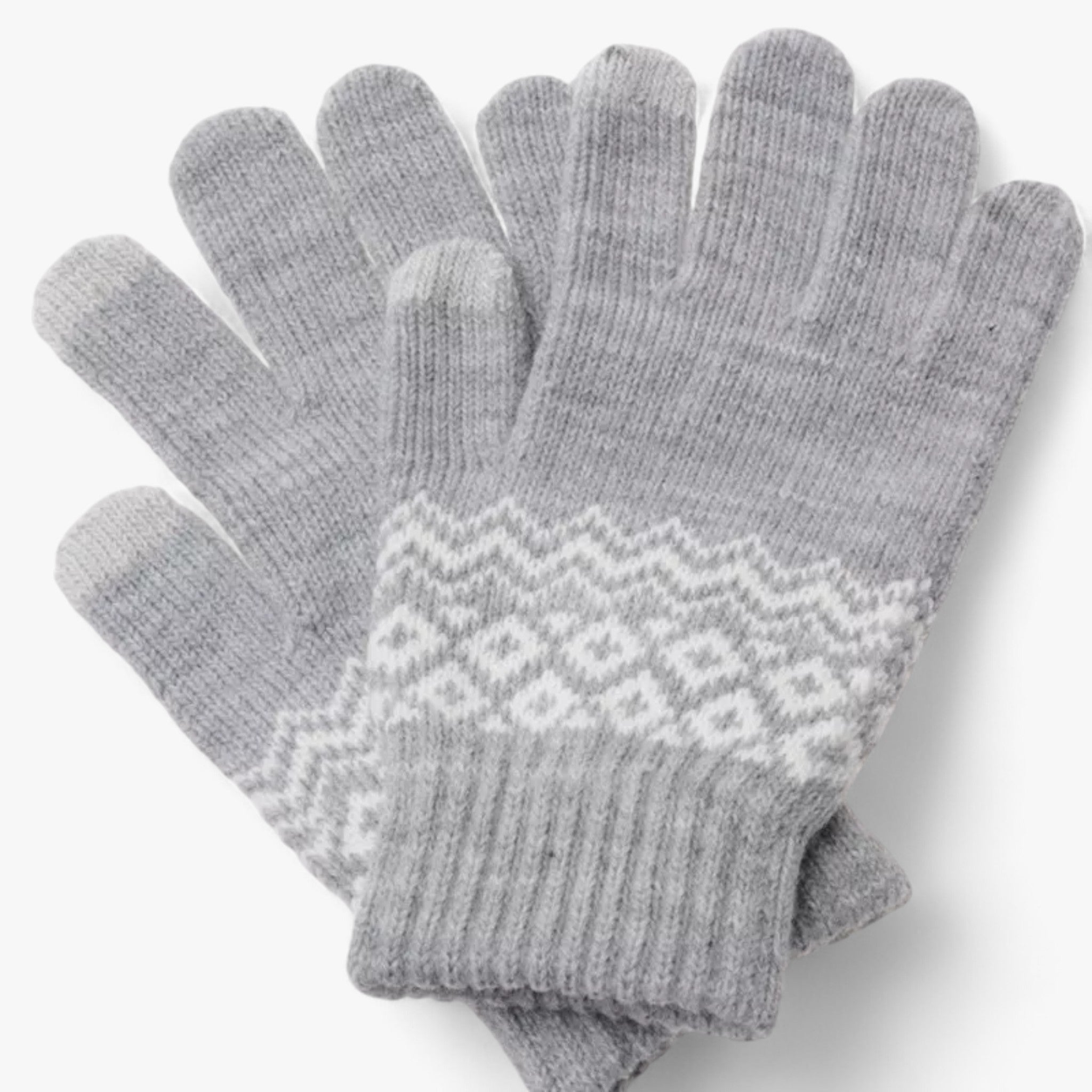 Lara - Gants d'hiver avec couverture complète du doigt et style crochet