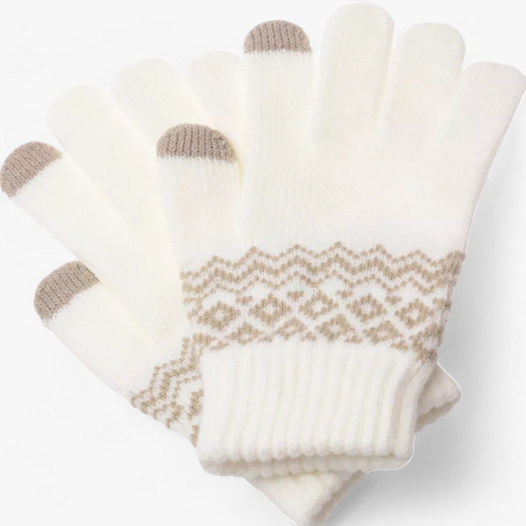 Lara - Gants d'hiver avec couverture complète du doigt et style crochet