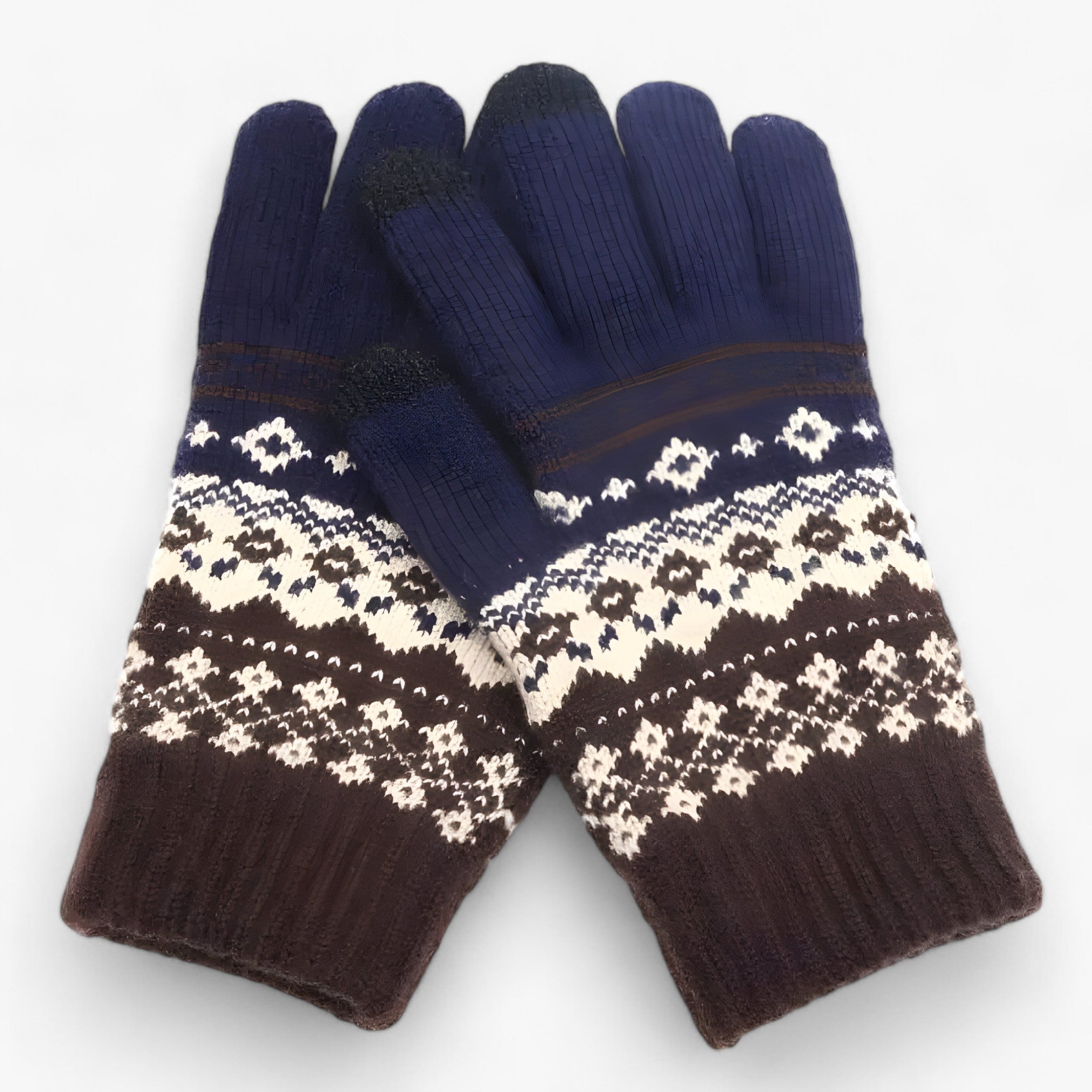 Lara - Gants d'hiver avec couverture complète du doigt et style crochet