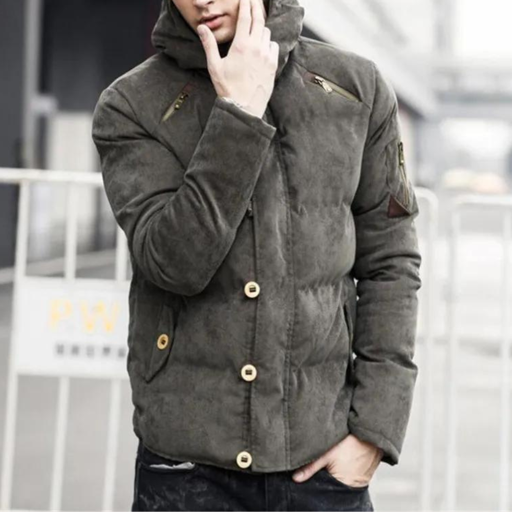 Damian - Manteau à Capuche de Luxe pour Hommes