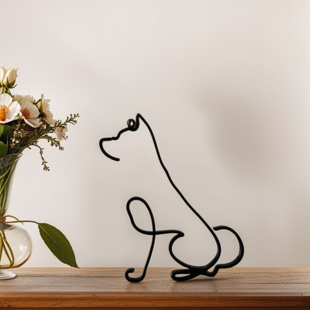 Statues de Chiens AbstractPup - Touche Artistique Abstraite