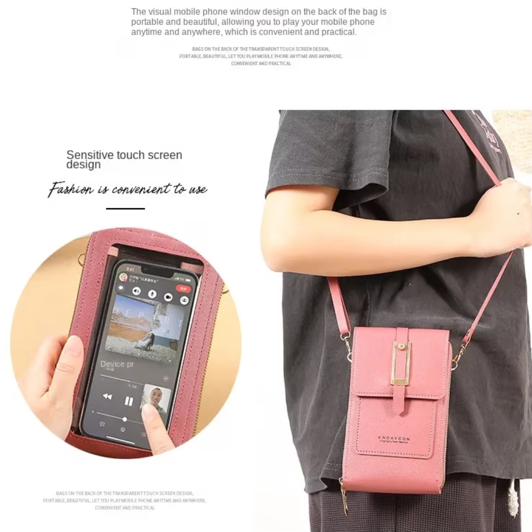Support de téléphone en cuir Sonia - Moderne et fin