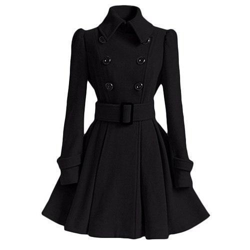 Manteau Gothique Raven Trench – Fusion Classique et Moderne