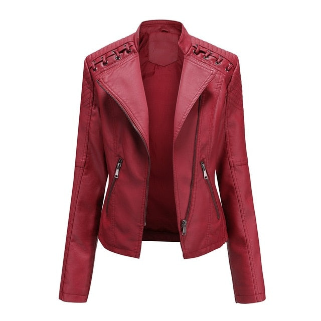 Veste gothique en cuir minuit – Élégance et Subtilité