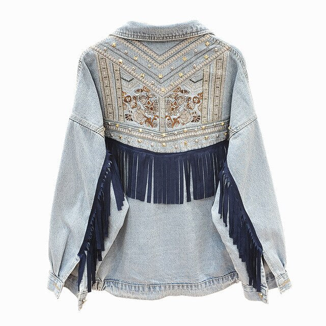 Veste Gothique Raven Denim – Style et Originalité