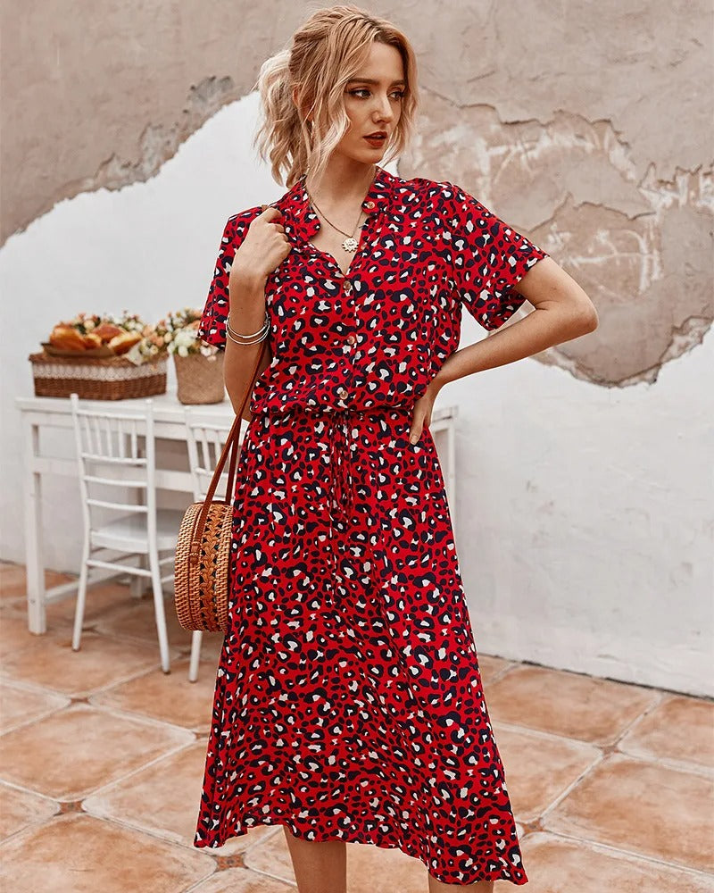 Sterre - Robe midi fluide et élégante