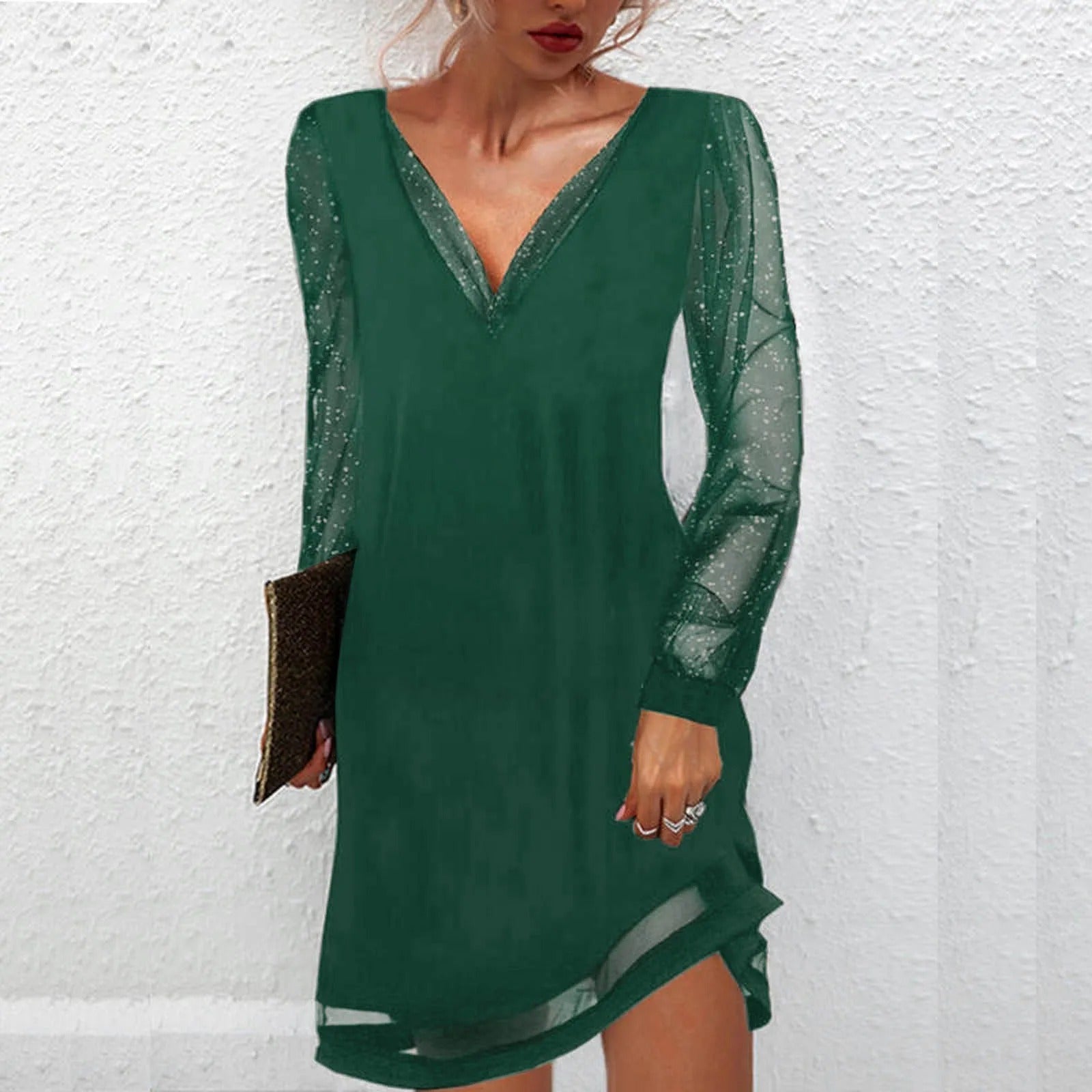 Matilda - Robe de soirée classique à col en V