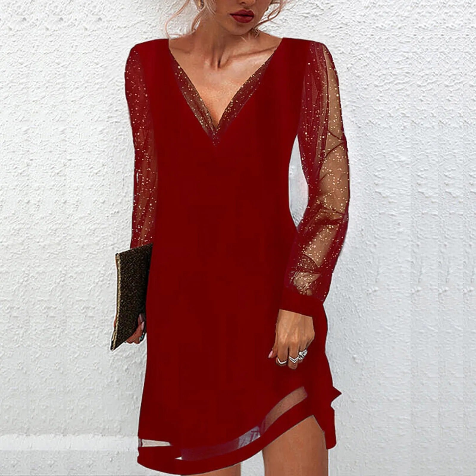 Matilda - Robe de soirée classique à col en V