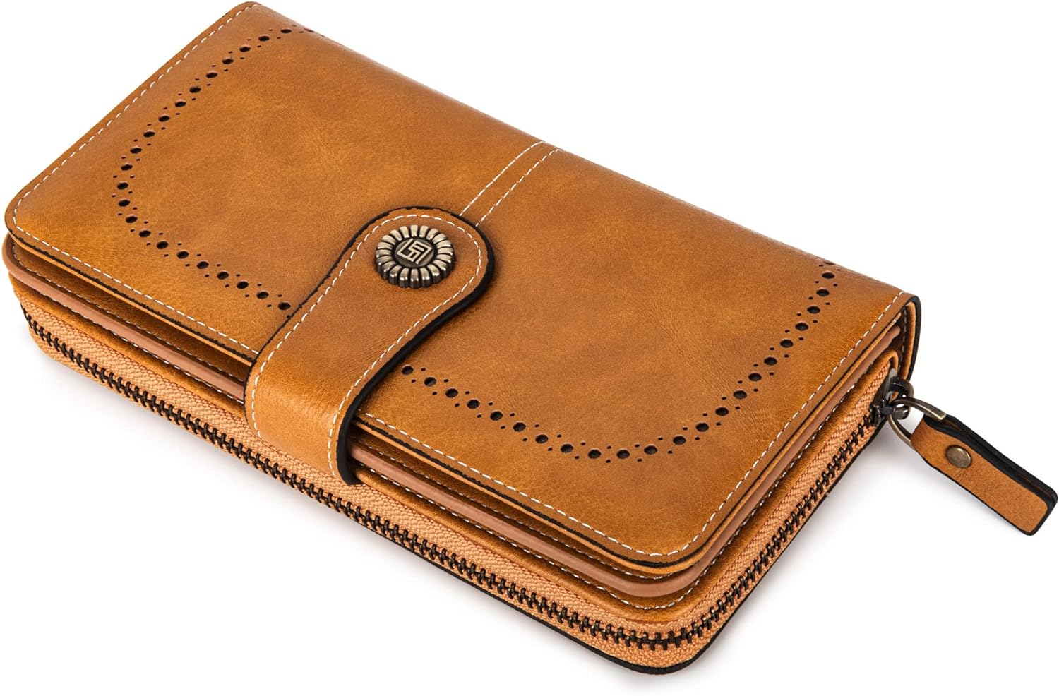 Portefeuille bracelet en cuir - Grande capacité de stockage